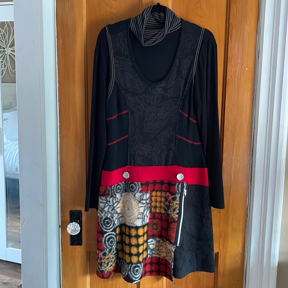 Fall winter 2 piece dress.